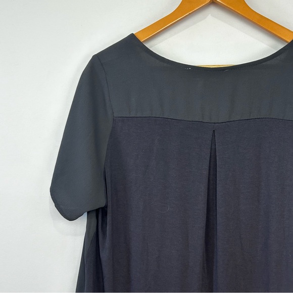 Tempted Hearts Grey Front Zip Detail Blouse 1X - Picture 5 of 6